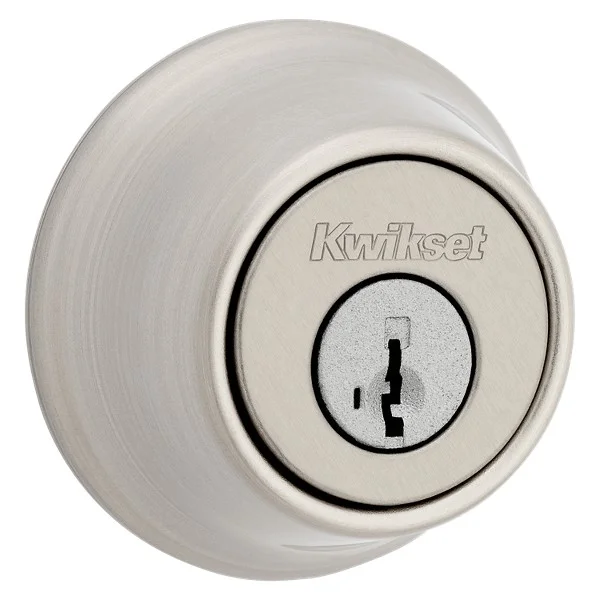 Kwikset 660 SmartKey single cylinder deadbolt in satin nickel