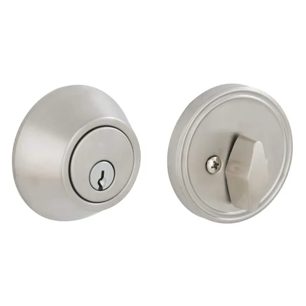 Schlage single cylinder deadbolt in satin stainless