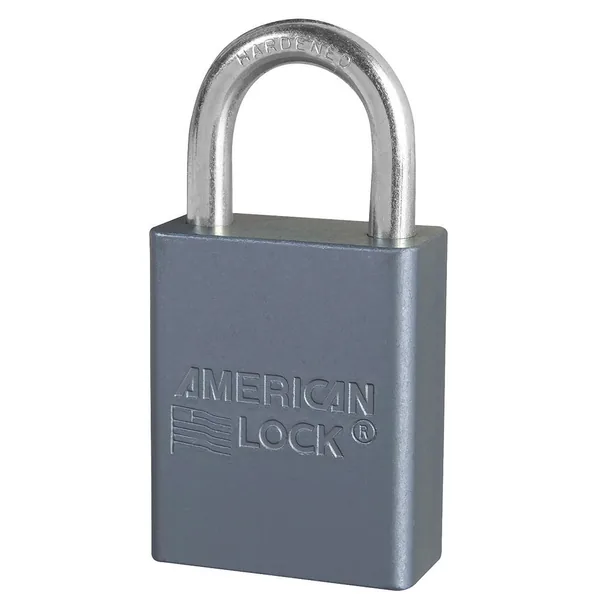 American Lock Series 30 padlock with a chrome shackle